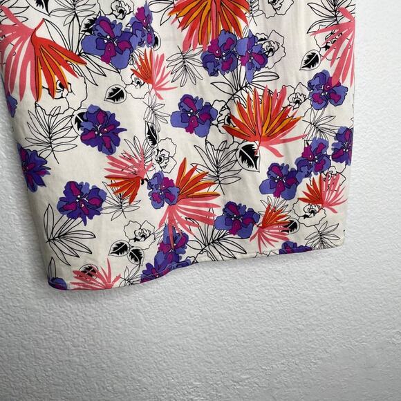 Francesca’s Womens Dress Size M Floral Strapless Sweetheart Neckline Mini - Picture 10 of 14